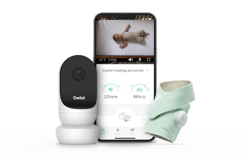 OWLET Älykäs Sukka Owlet Smart Sock 3 ja Kamera Owlet Cam 2 - Vaaleanvihreä