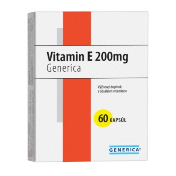 Generica Vitamin E 200 I.U. 60 kapslí