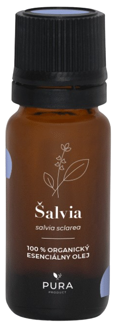 Pura product Šalvia 100% Organický esenciálny olej 10 ml