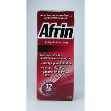 Afrin 0,5 mg/ml nosový sprej 15 ml