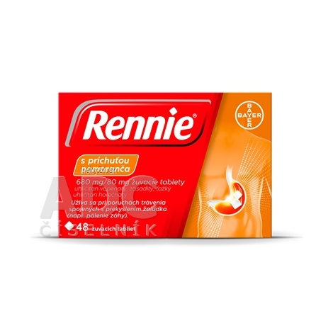 Rennie® Orange 48 žuvacích tabliet