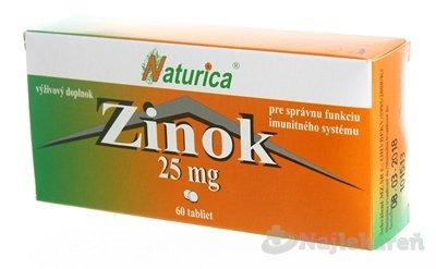 Naturica ZINOK 25 mg 60 tbl