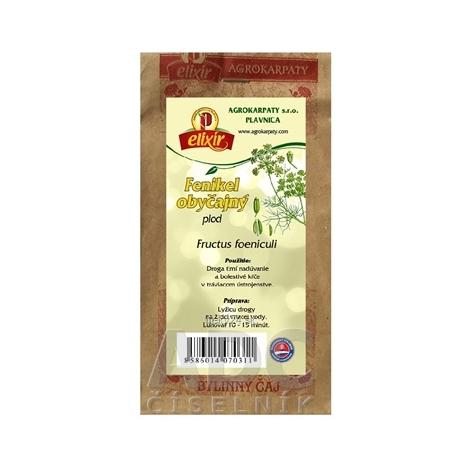 Agrokarpaty FENIKEL OBYČAJNY plod bylinný čaj 30 g