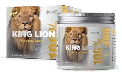 Delta KING LION flex COLLAGEN 8000 mg príchuť zelené jablko 240 g