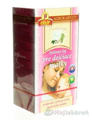 Agrokarpaty čaj pre dojčiace matky prírodný, bylinný čaj 20x2 g (40 g)
