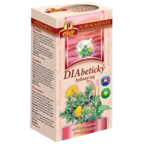 Agrokarpaty diabetický čaj čistý prírodný produkt, 20x2 g (40 g)