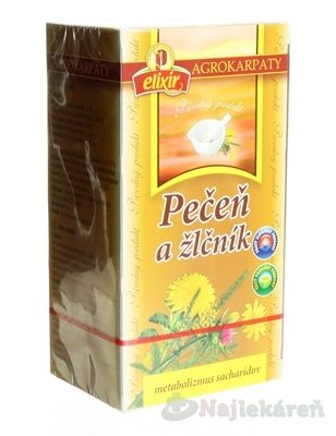 Agrokarpaty pečeň a žlčník bylinný čaj, čistý prírodný produkt, 20x2 g (40 g)