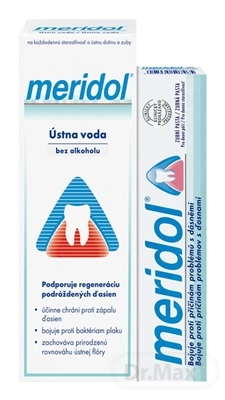 Meridol ústní voda 400 ml + zubní pasta 75 ml