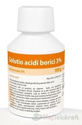 SOLITIO Acidi borici 3% 100 g