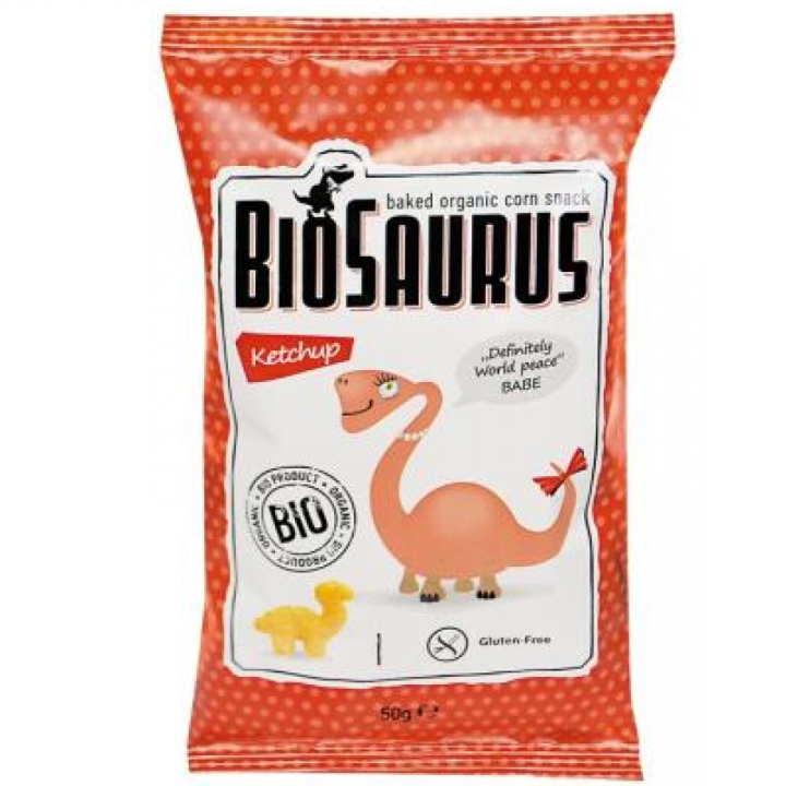 Biosaurus bezlepkové chrumky kečup 50 g