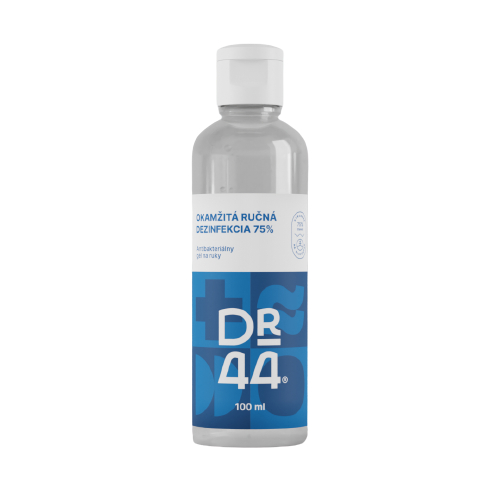 Dr.44 okamžitá ručná dezinfekcia antibakteriálny gél (75% etanol) 1x100 ml