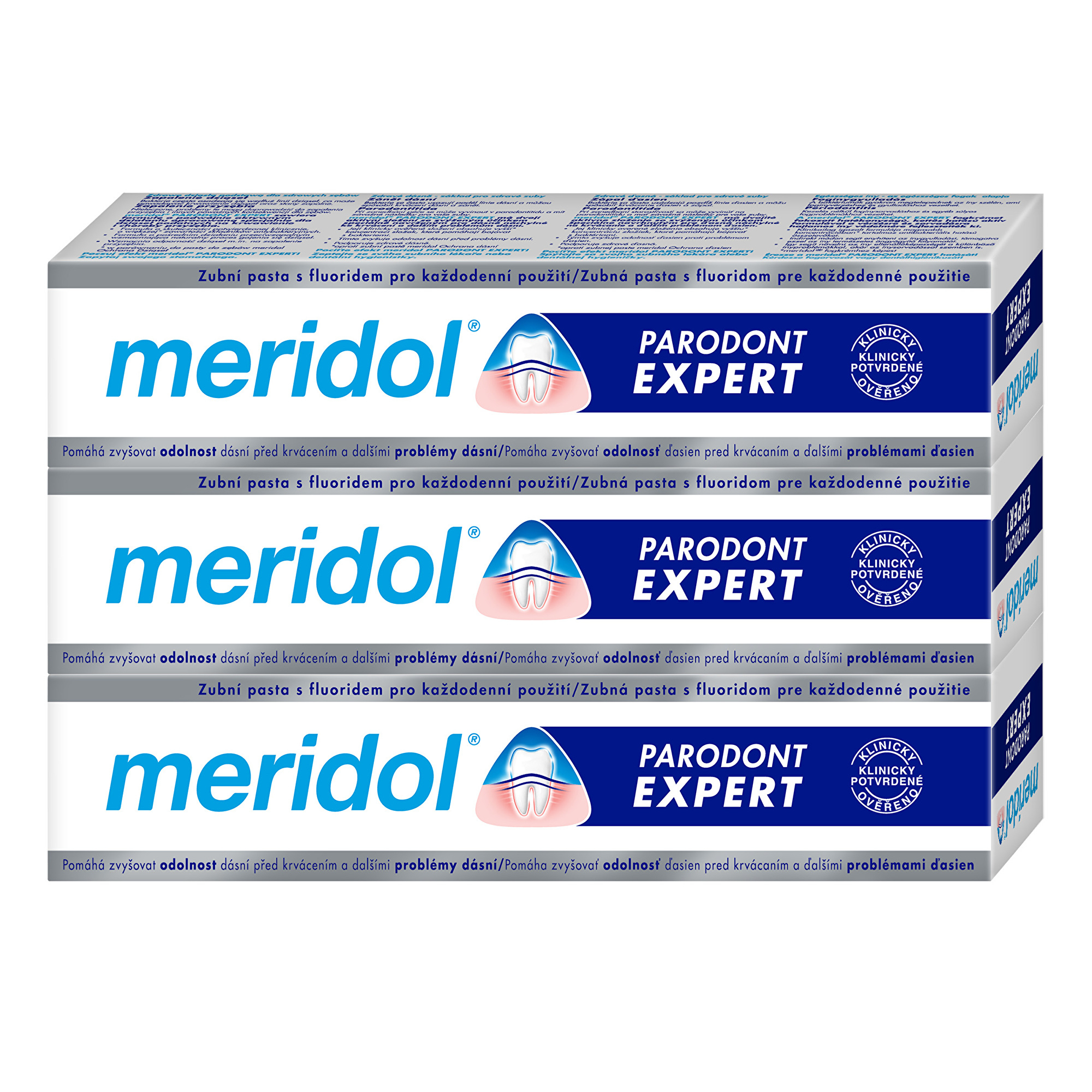 Meridol Parodont Expert zubná pasta 3 x 75 ml