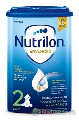 Nutrilon Advanced 2 pokračovací kojenecké mléko od uk. 6. měsíce 800g
