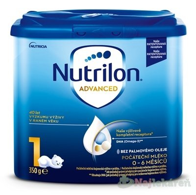 Nutrilon Advanced 1 počiatočná mliečna dojčenská výživa v prášku 350 g