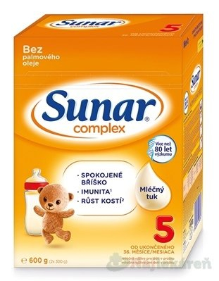 Sunar Complex 5 dětské mléko 600g