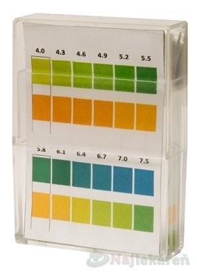 kompava INDIKAČNÝ PAPIERIK prúžky, testovanie pH (4,0-7,5) moču, 1x100 ks