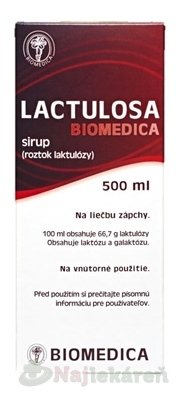 Lactulosa Biomedica por.sir. 1 x 500 ml 50%