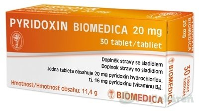 Biomedica Pyridoxín 20 mg 30 tbl