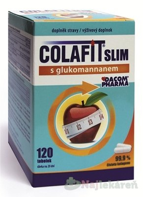 Colafit SLIM s glukomananom 120 mäkkých kapsúl
