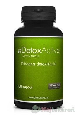 Advance DetoxActive prírodná detoxikácia 120 kapsúl