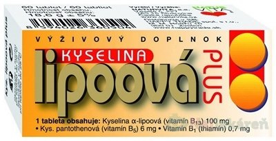 Naturvita Kyselina lipoová Plus 60 tablet