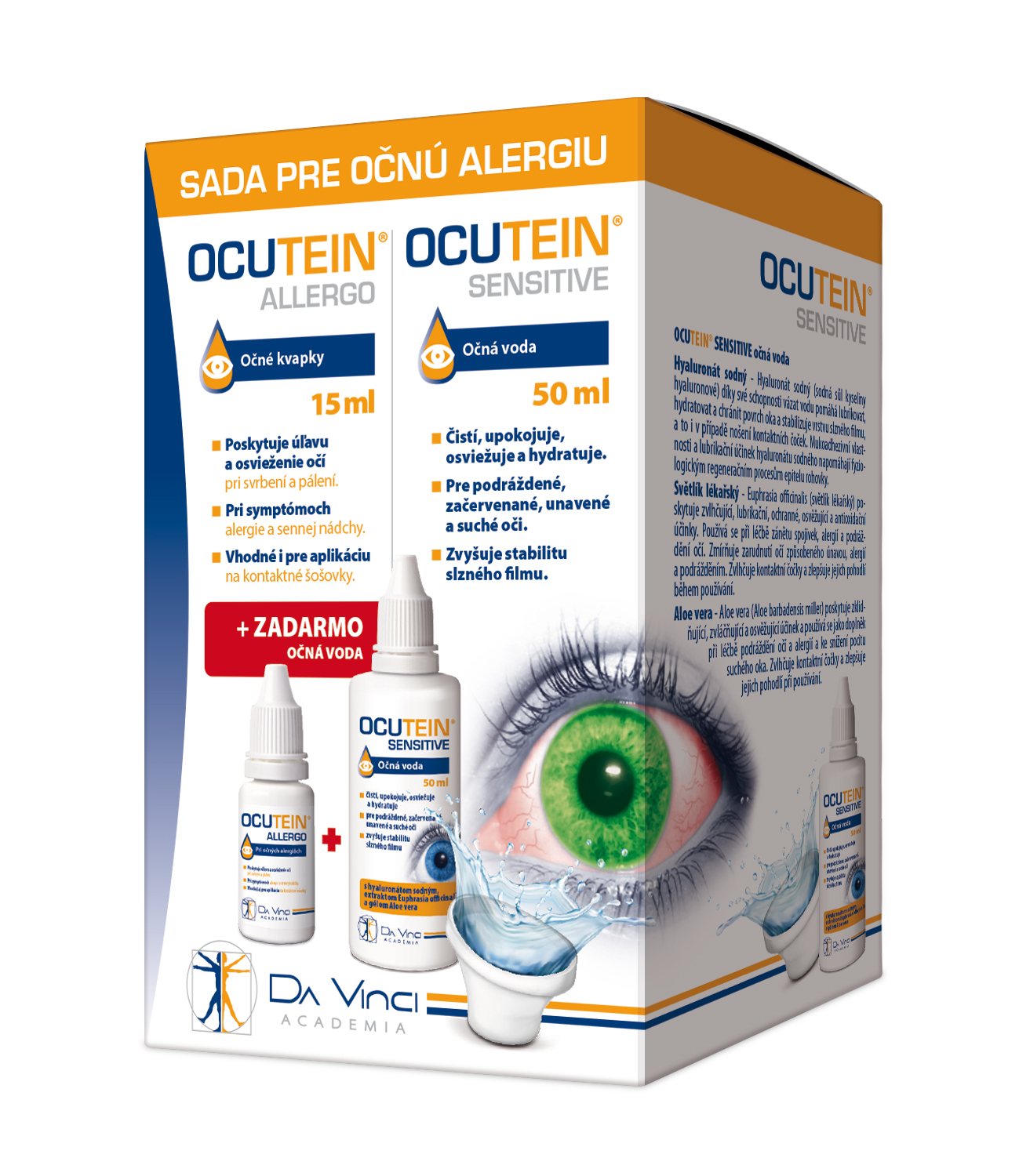 Ocutein Allergo oční kapky 15ml + oční voda 50 ml