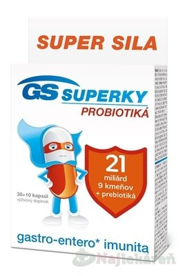 GS SUPERKY Probiotika 30 + 10 kapsúl ZADARMO
