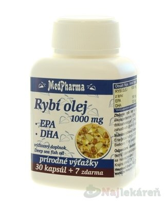 MedPharma Fischöl 1000 mg+EPA+DHA Tabletten 37