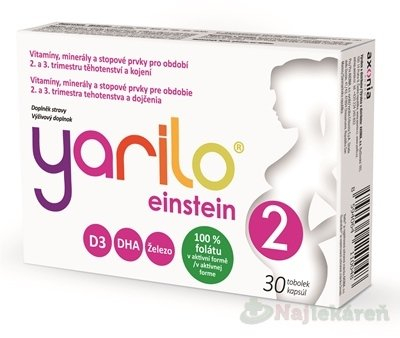 Yarilo Einstein 2 2.,3. trimester tehotenstva a dojčenie 30 kapsúl