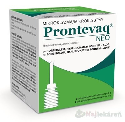 PRONTEVAQ Neo mikroklystýr jednodávkový 6 x 9 g