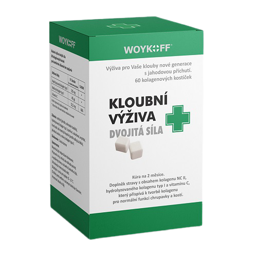 Woykoff Kĺbová výživa dvojitá sila s kolagénom, kocky 60 ks