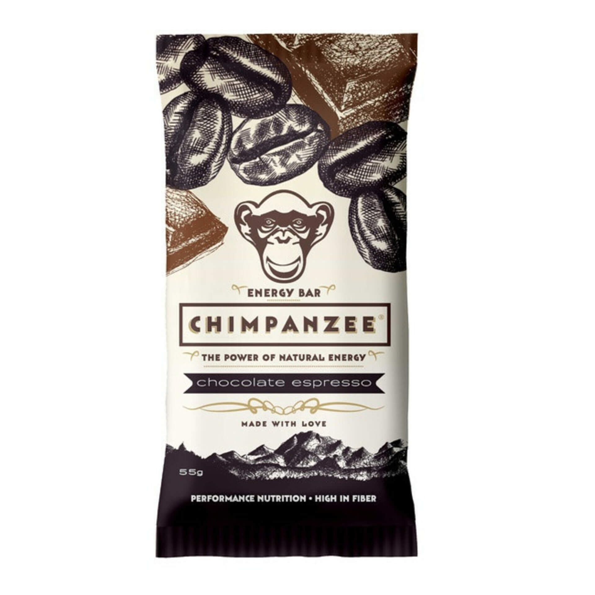 Tyčinka Chimpanzee Energy Bar 55g - rôzne príchute - Chocolate Espresso