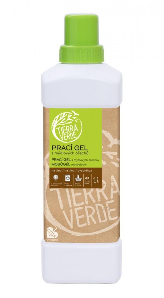 Laundry gel from soap nuts for wool and functional textiles made of merino wool Tierra Verde 1L