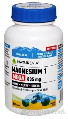 NatureVia Magnesium 1 Mega 835 mg 90 tablet