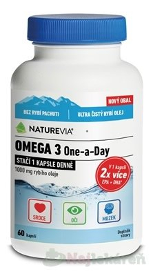 Swiss NatureVia Omega 3 One a Day 60 kapslí