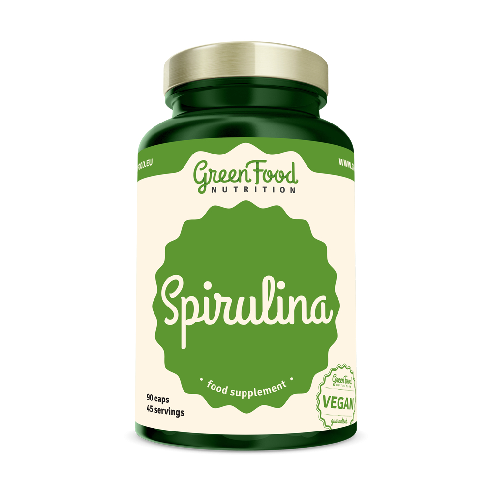 GreenFood Spirulina - 90 kapslí