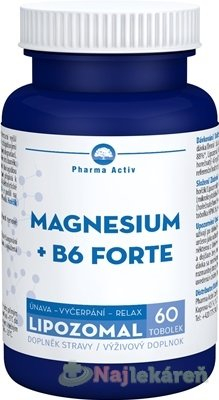 Pharma Activ Lipozomální Magnesium + B6 forte 60 tobolek