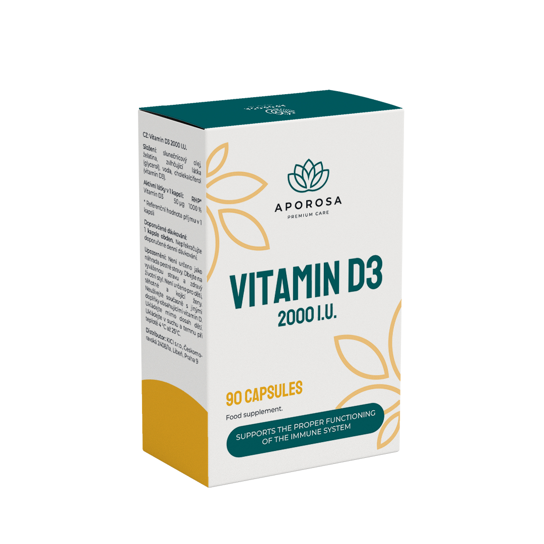 Aporosa Vitamin D3 2000 I.U. 90 ks