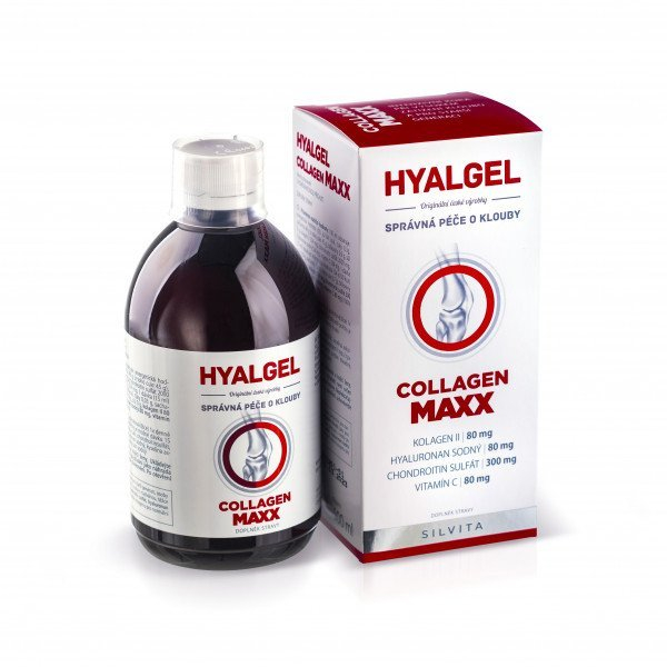 Hyalgel collagen maxx tekutý prípravok s pomarančovou príchuťou 1x500 ml