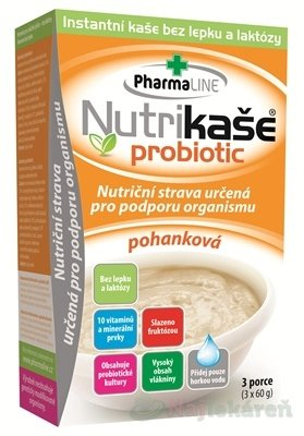 NUTRIKAŠA Probiotic pohanková 3 x 60g