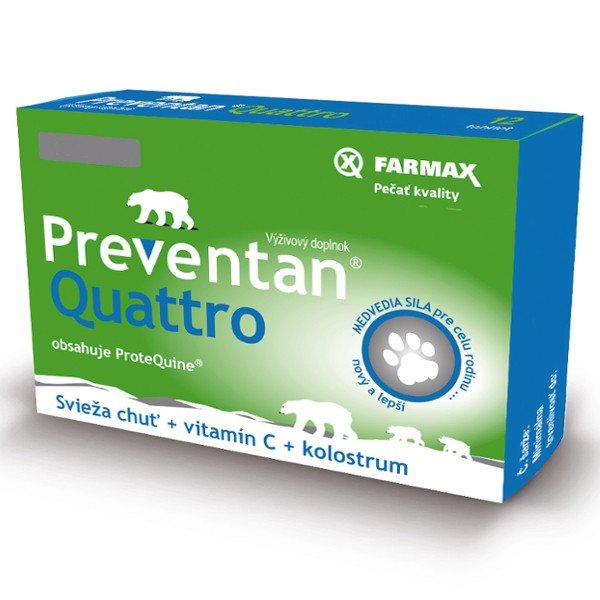 Preventan FARMAX Quattro + vitamín C 24 tabliet