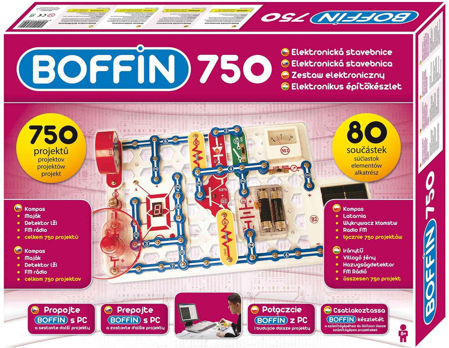 Elektronická stavebnice Boffin I 750 + DOPRAVA ZDARMA