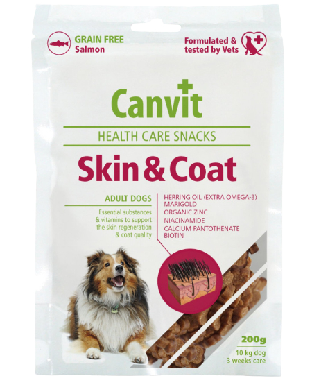 Canvit Snacks Skin&Coat pro psy 200g