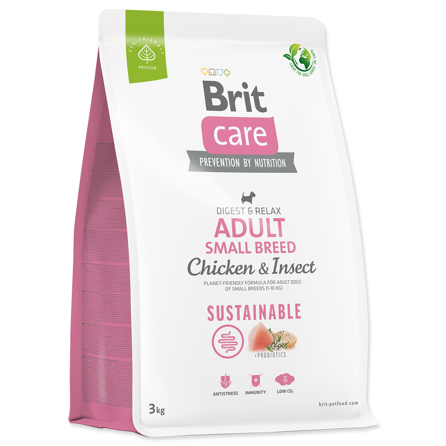 Brit Care Sustainable Adult Small Breed Chicken & Insect - 3 kg