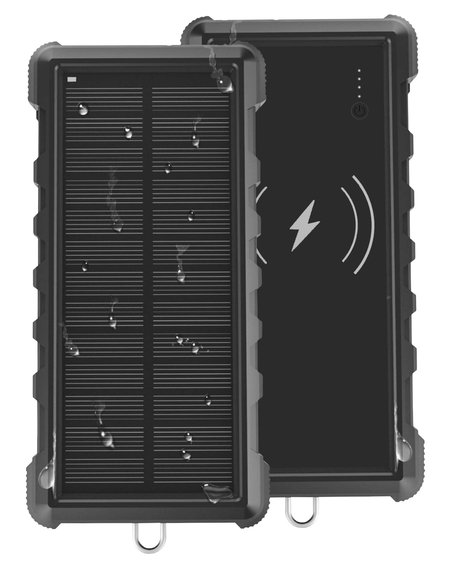 Napenergiával működő powerbank VIKING W24W 24000mAh, QC3.0, vezeték nélküli töltés