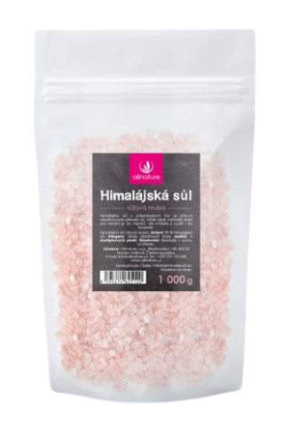 Allnature Himalájska soľ ružová hrubá 1000 g