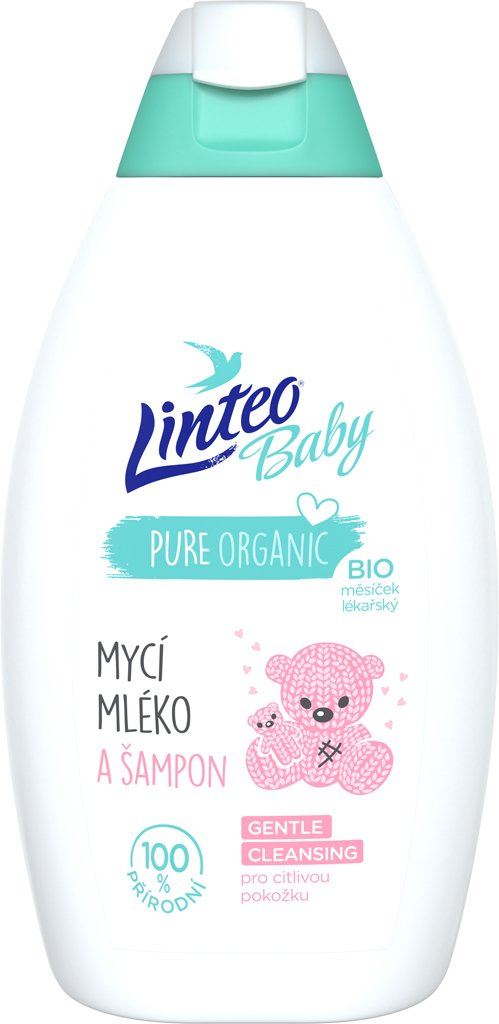 Mycí mléko a šampon LINTEO BABY 425ml