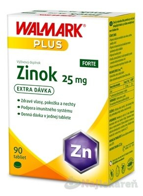 WALMARK Zinok FORTE 25 mg 90 tabliet