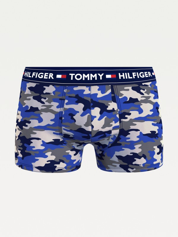 Pánske boxerky Tommy Hilfiger Camouflage Print modré, maskáčové