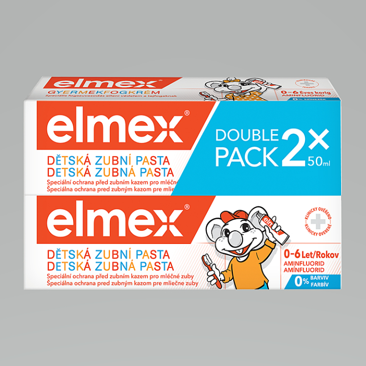 Elmex Dětská zubní pasta Kids Duopack 2 x 50 ml